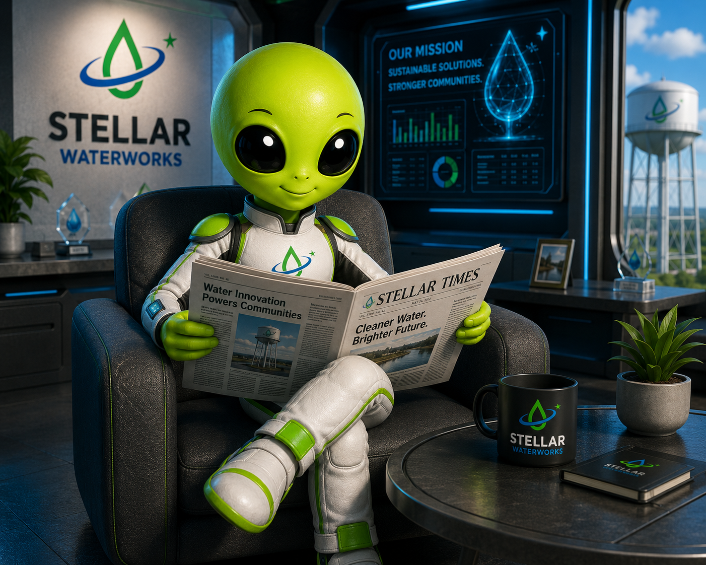 stellar-waterworks-alien-mascot